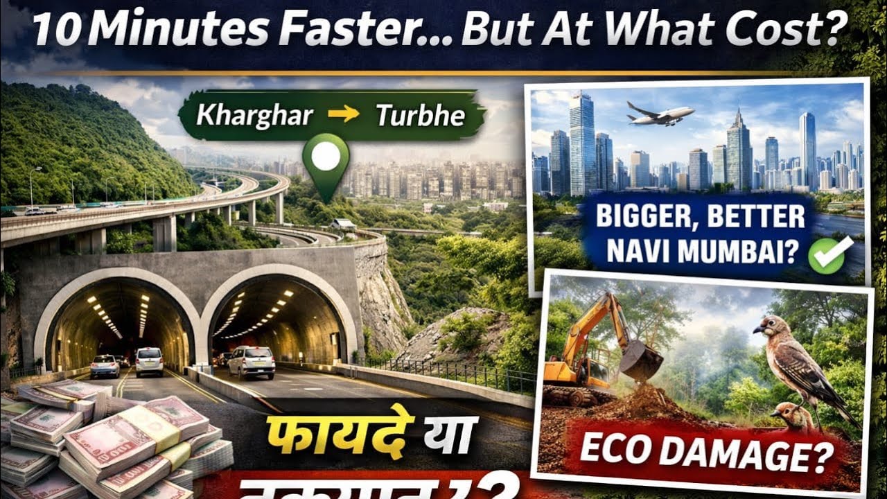 40 Mins to Just 10 Mins! 🚇 Inside the Kharghar–Turbhe Tunnel Mega Project