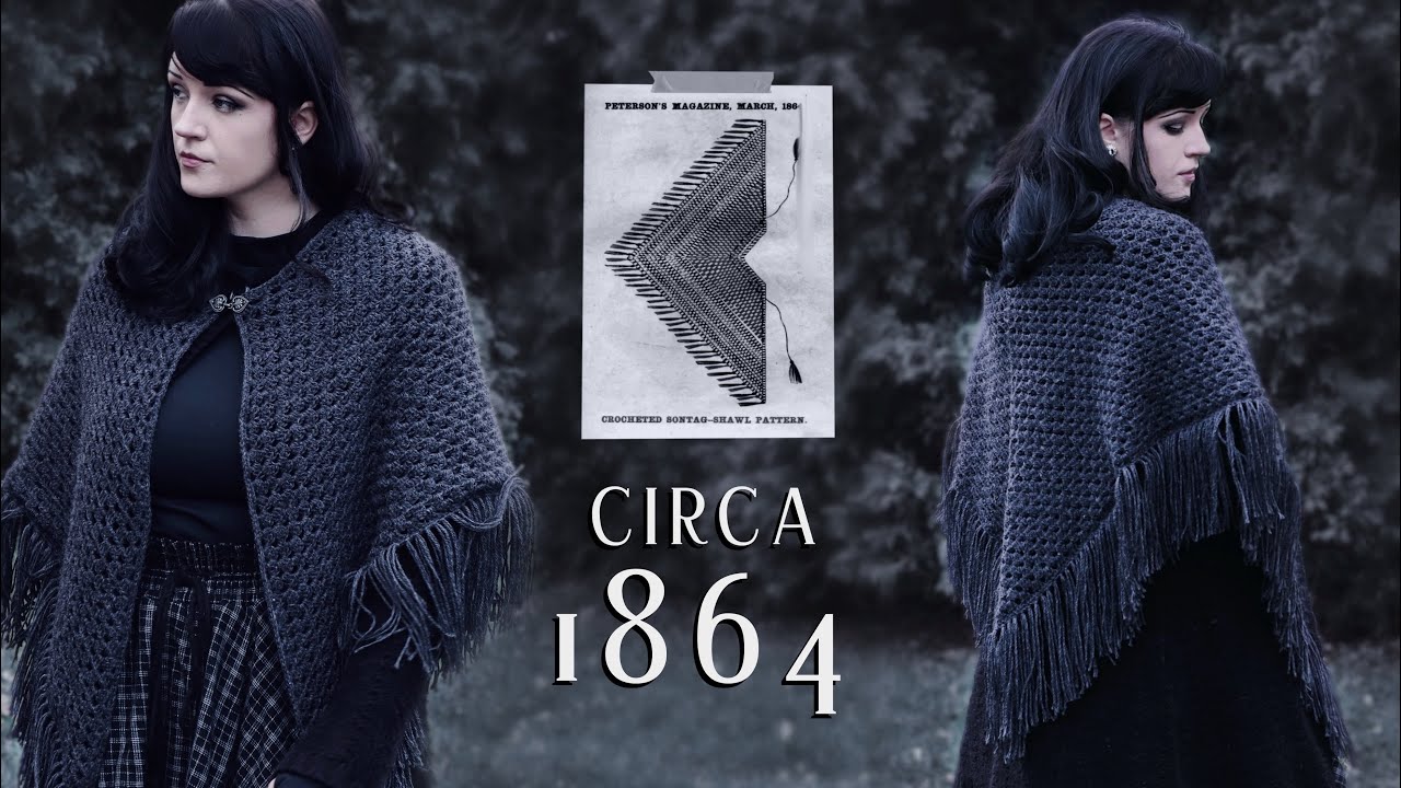 crocheting a shawl from 1864 | pattern + tutorial