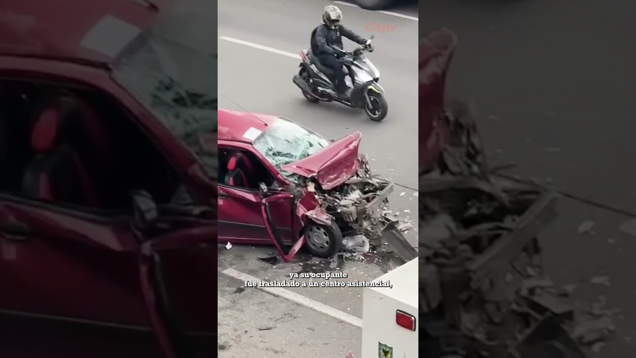 Grave accidente de tr&aacute;nsito entre tres veh&iacute;culos en la Autopista Norte | CityTv