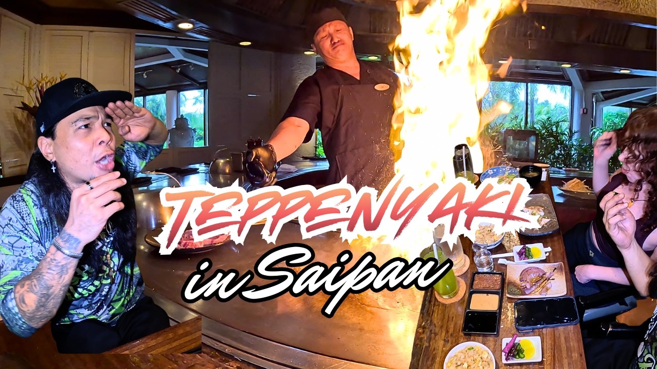 Доступный обед теппеньяки на Сайпане за 20-30 долларов в ресторане Giovanni's 4K