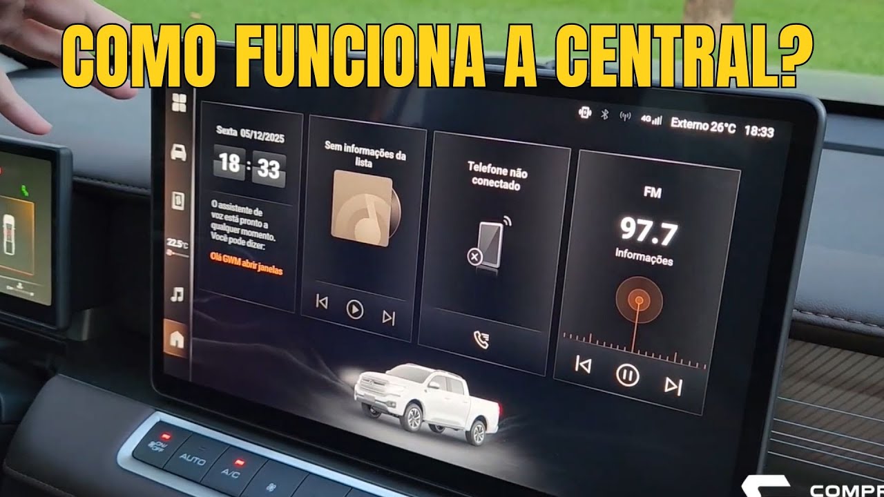 Poer P30: como funciona a central multimídia da picape