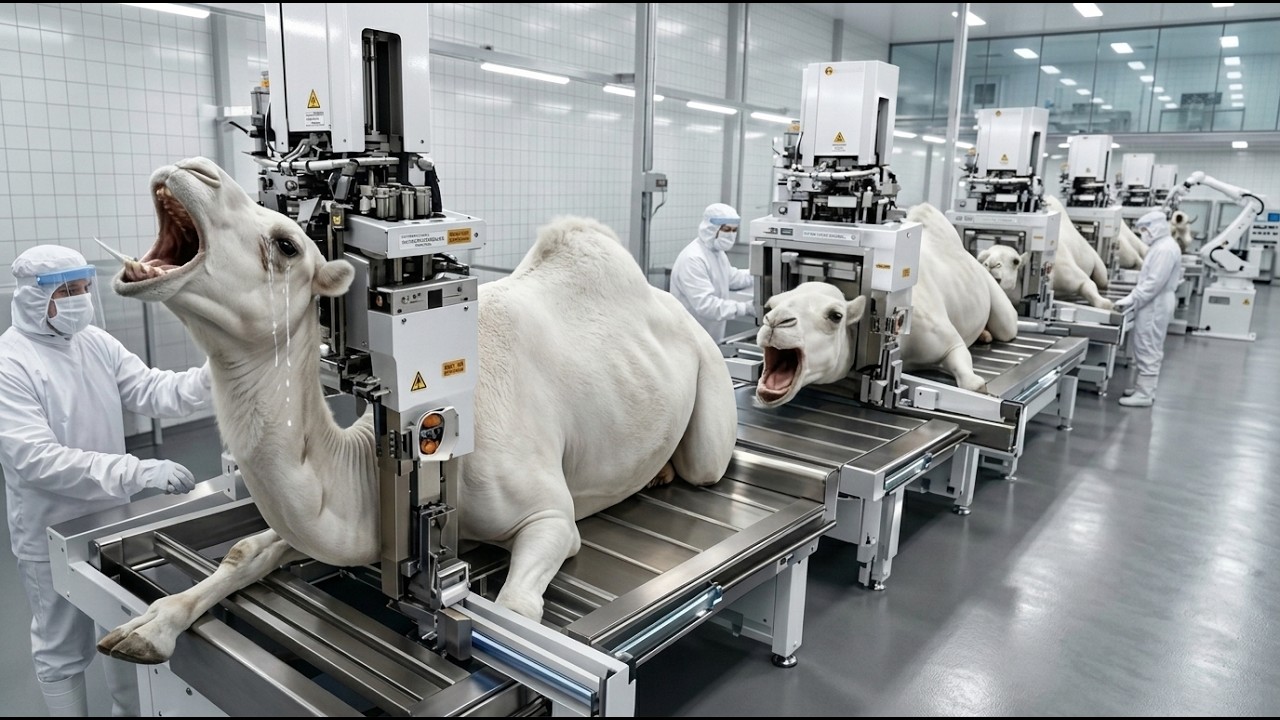 Inside the World’s Largest White Camel Leather Factory | AI-Driven Robotic Jacket Production