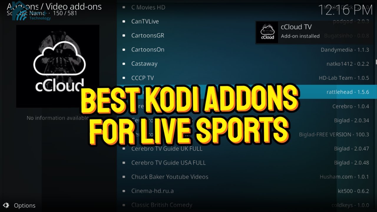 Best Kodi Sports Addons (2025) | Stream Live Sports on Kodi!