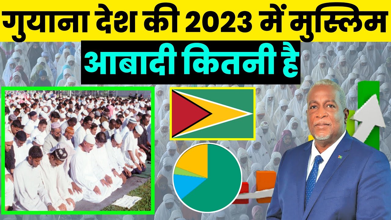 गुयाना देश की 2023 में मुस्लिम आबादी कितनी है||Muslim Population in Guyana||Guyana population 2023