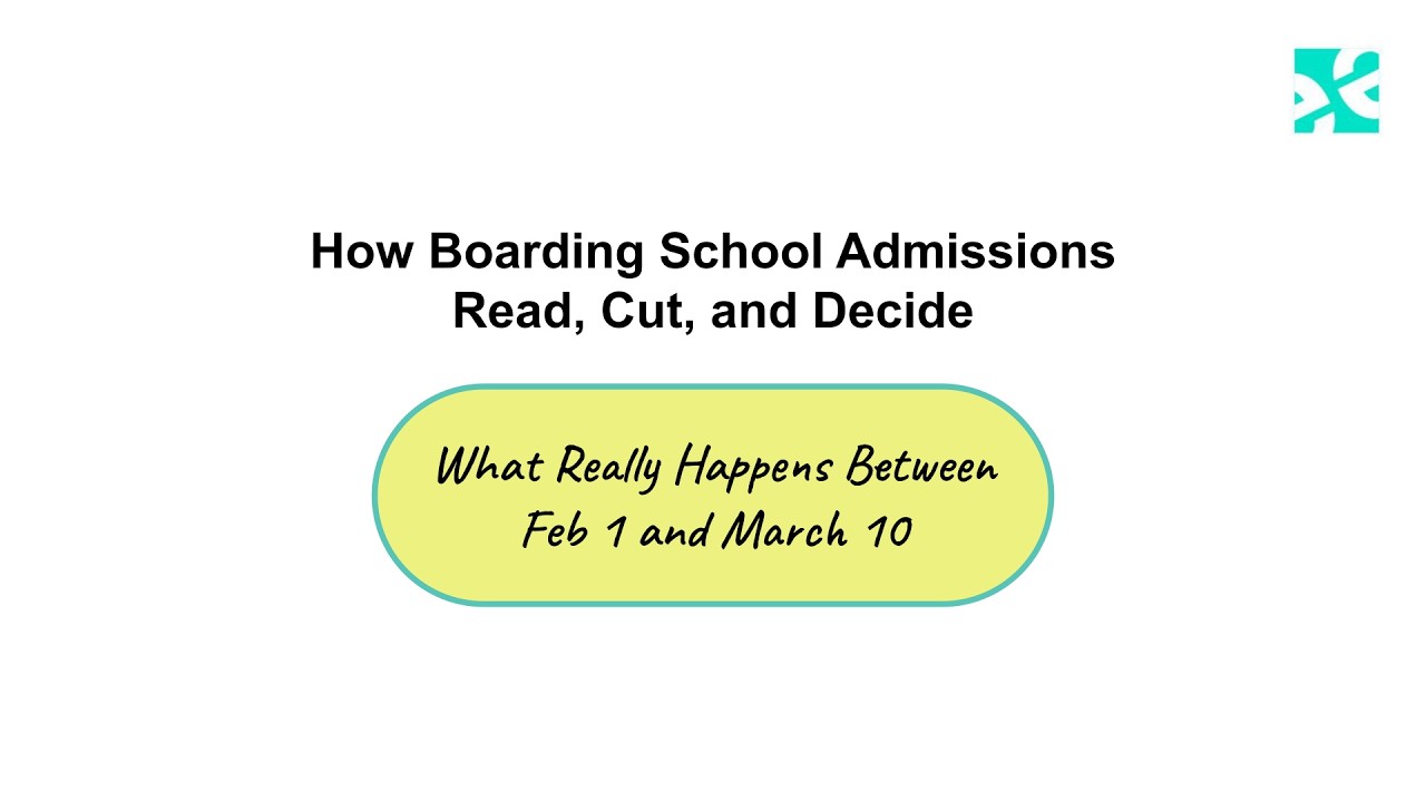 Sesameed Webinar - How Admissions Read Applications