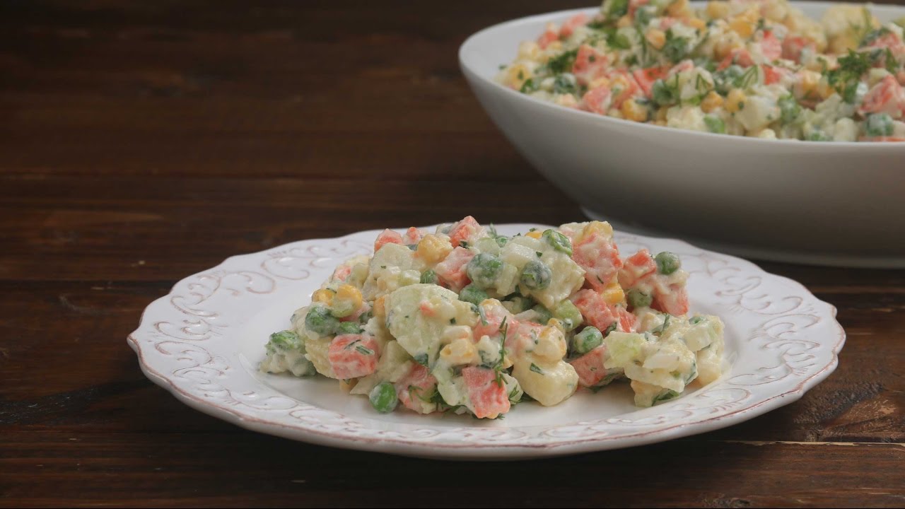 Salada de batatas russa
