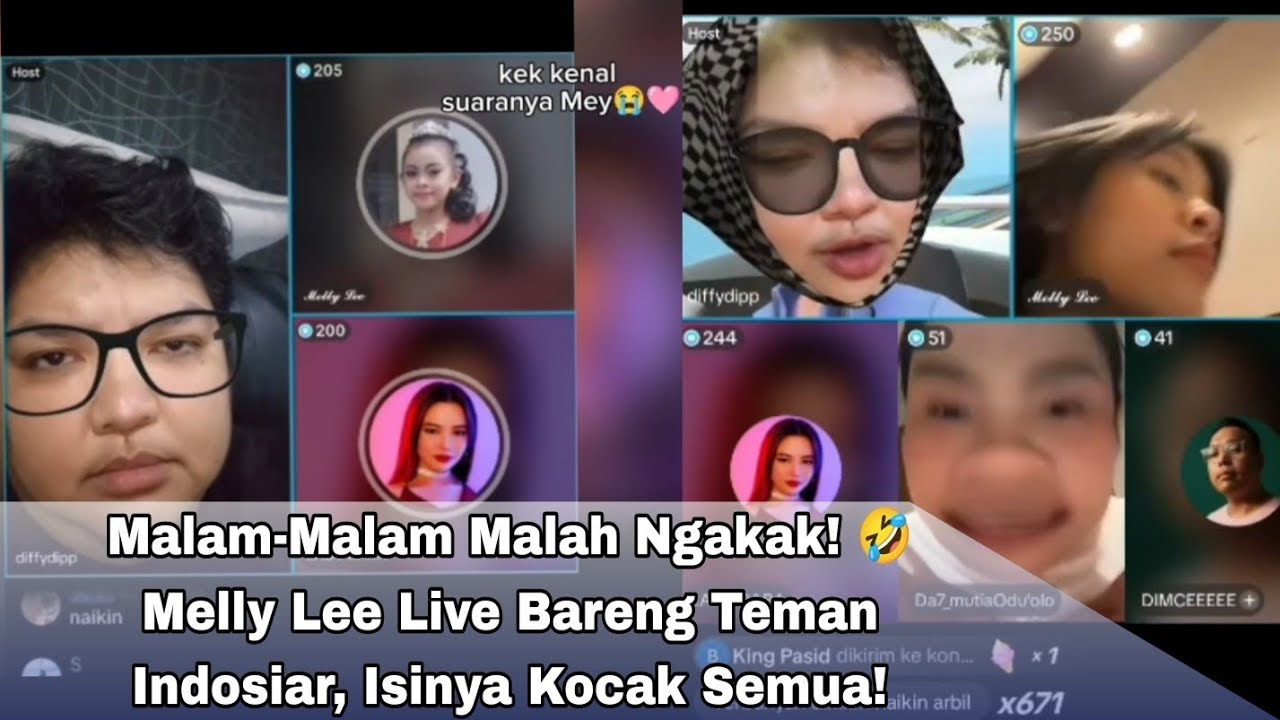 Malam-Malam Malah Ngakak!😭🤣 Melly Lee Live Bareng Teman Indosiar, Isinya Kocak Semua! obat kangen!!!