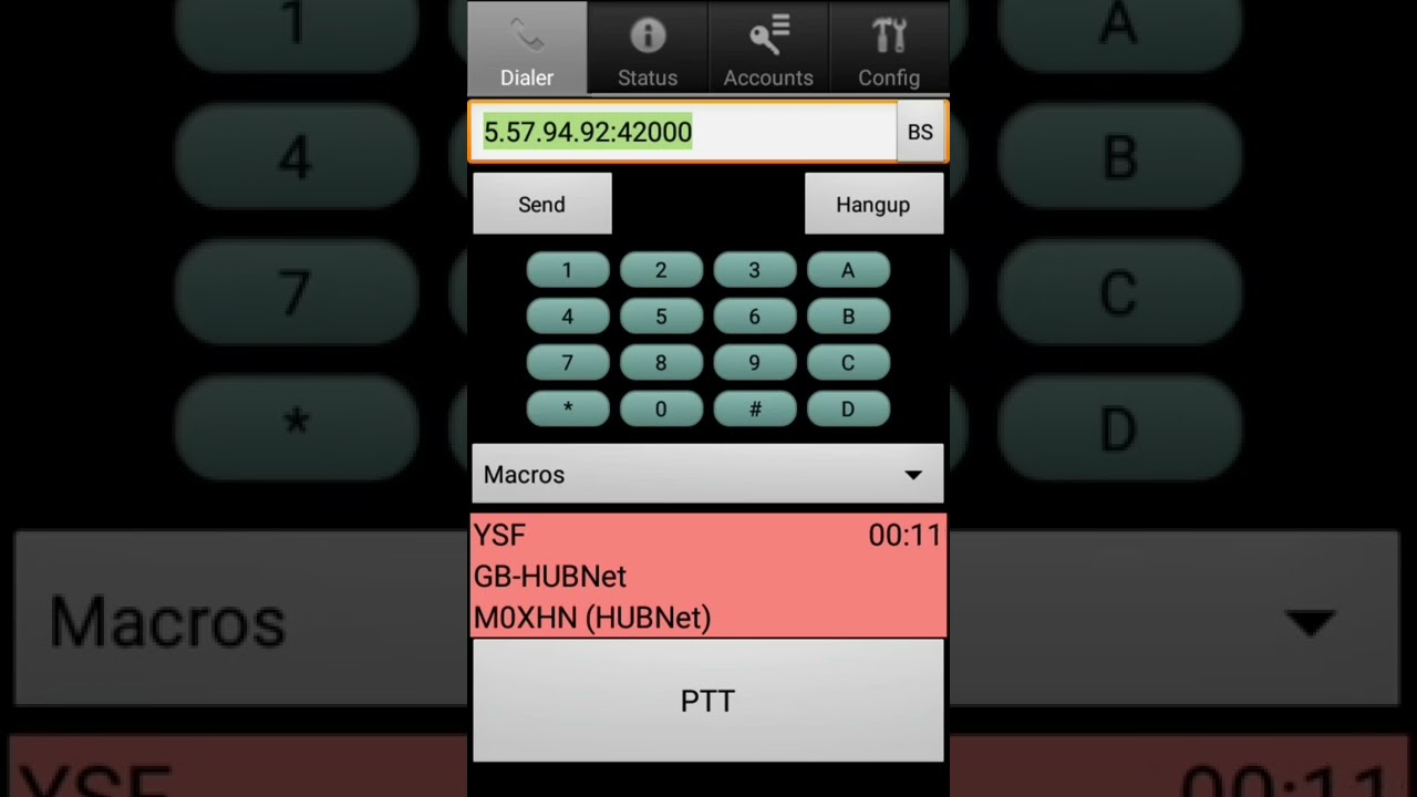 Dvswitch server on Dvswitch mobile