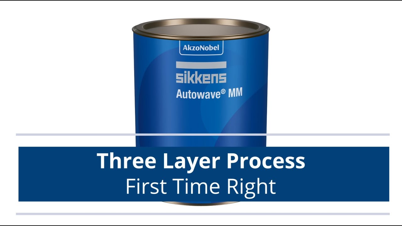 SIKKENS Autowave MM 2 0 0 Three Layer (White Pearl ) Repair Process