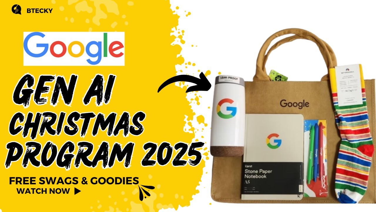 Рождественская программа Google Gen AI 2025 || Бесплатные подарки и сувениры || Google Gen AI 2.0...