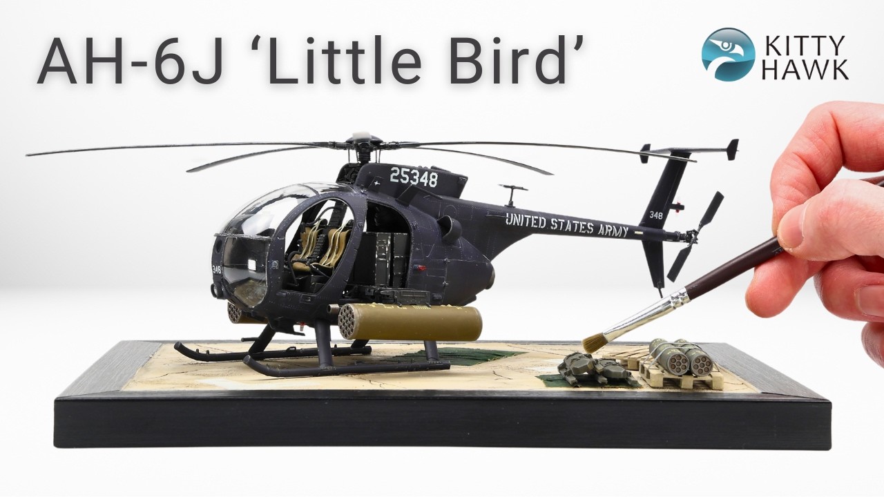 From Frustration to Finish – Building the AH-6J Little Bird | Kitty Hawk 1/35 scale (4K)