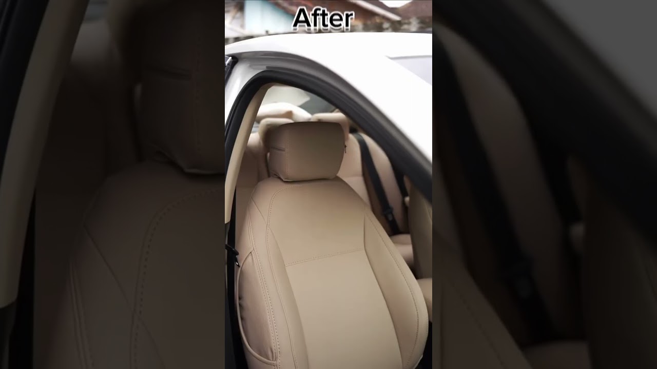 Seat Cover Detailing - Before - After | SNASH Car Care