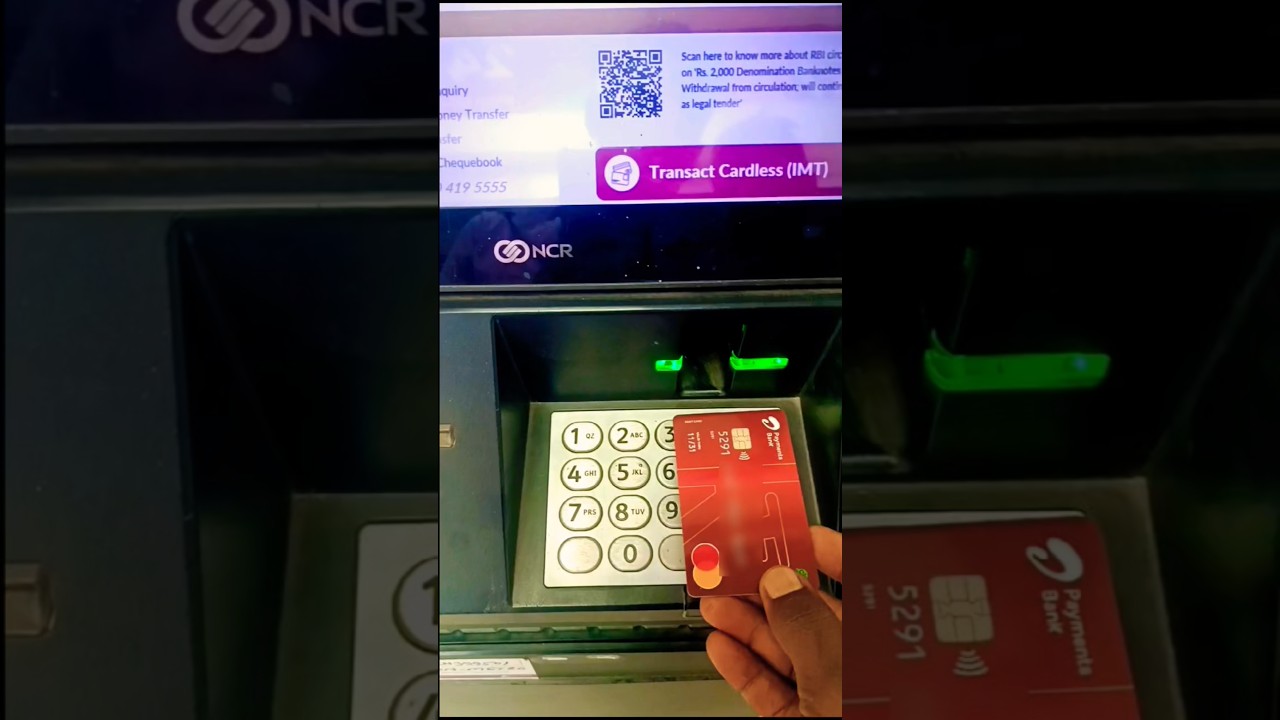 How to withdraw money from Airtel Payment Bank ATM #atm #airtel #airtelpaymentbank