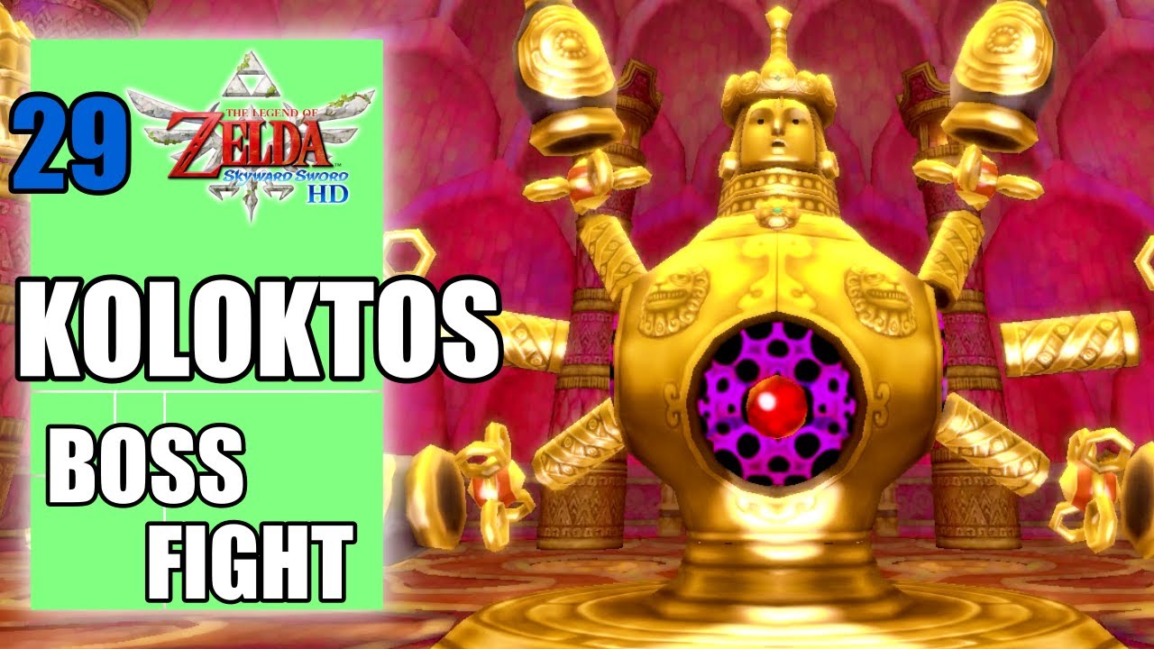 The Legend of Zelda: Skyward Sword HD - Koloktos Boss Fight - Ancient Cistern Temple - Part 29