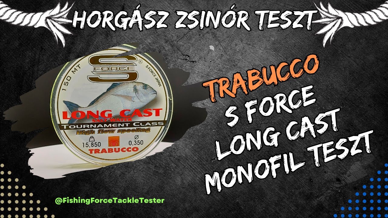 Trabucco S Force Long Cast 0,35mm monofil horgász zsinór teszt #horgászat #trabucco #monofil