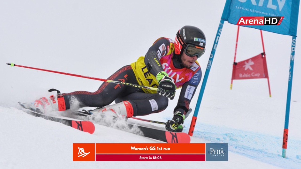 Live recording Baltic Cup 2020 FIS giant slalom