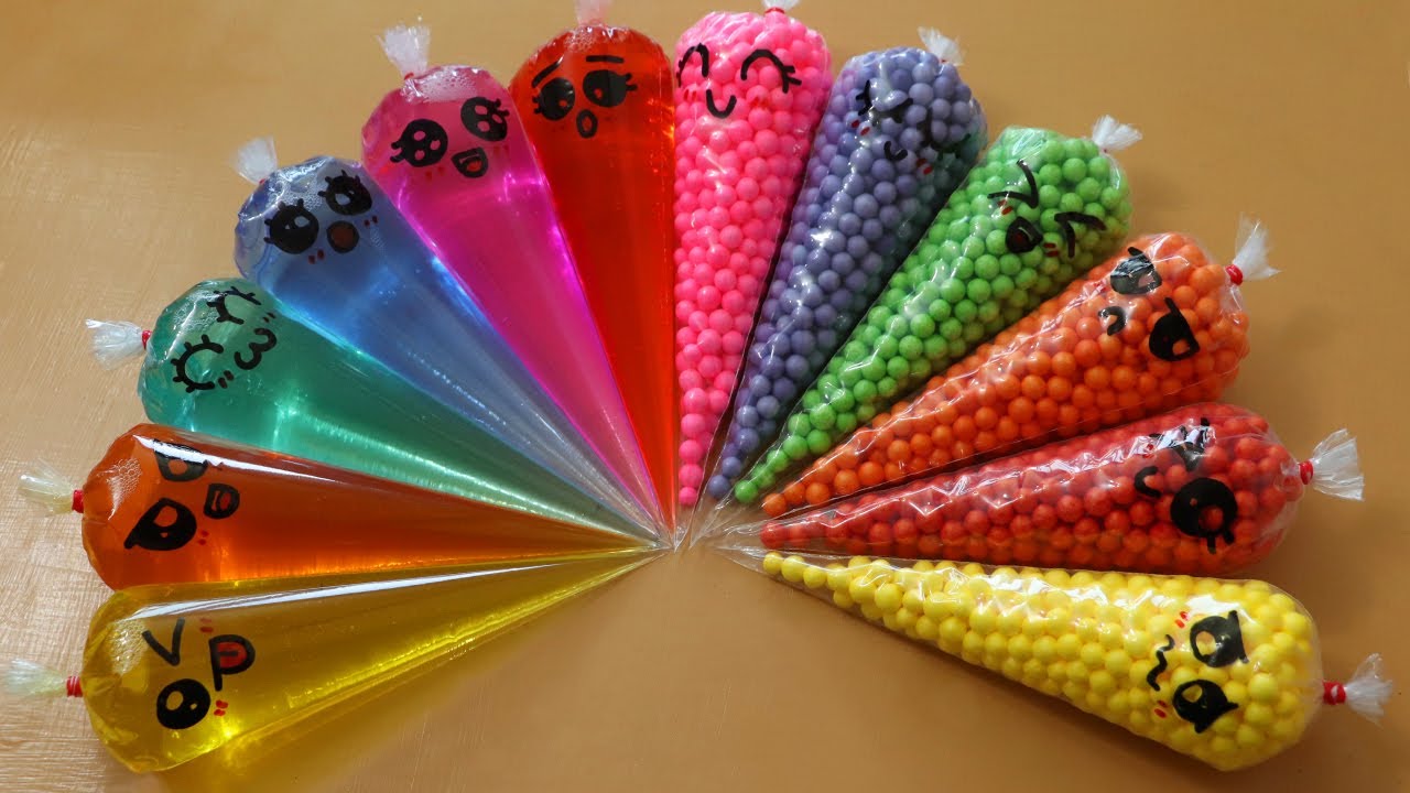 Making Slime with Piping Bags! Most Satisfying Slime Video★ASMR★#ASMR #PipingBags