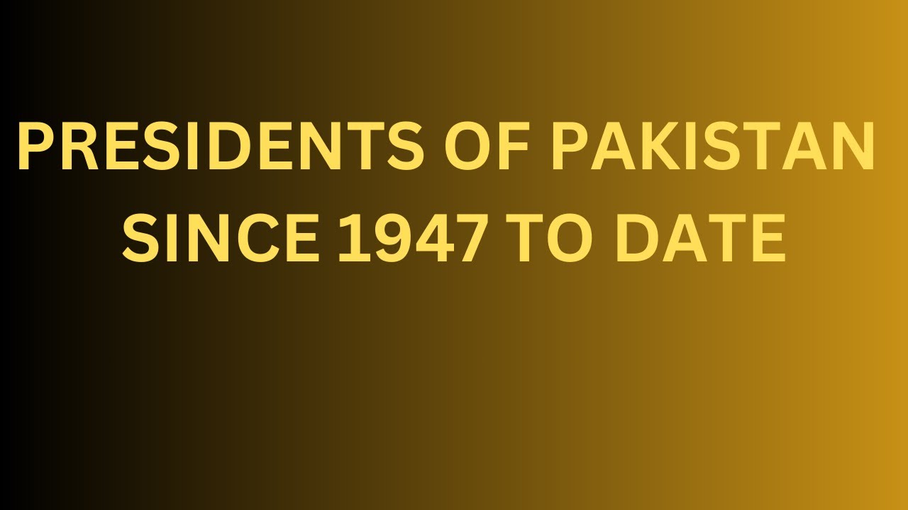 #Presidents of #Pakistan Since 1947 To Date #List of #Presidents of #Pakistan from 1947 to 2023