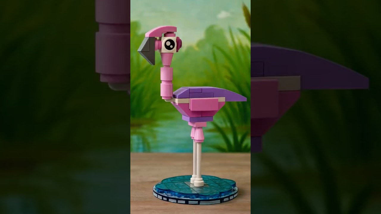 LEGO Flamingo MOC Speed Build 🦩💗 #LEGO #LEGOMOC #LEGOAnimals