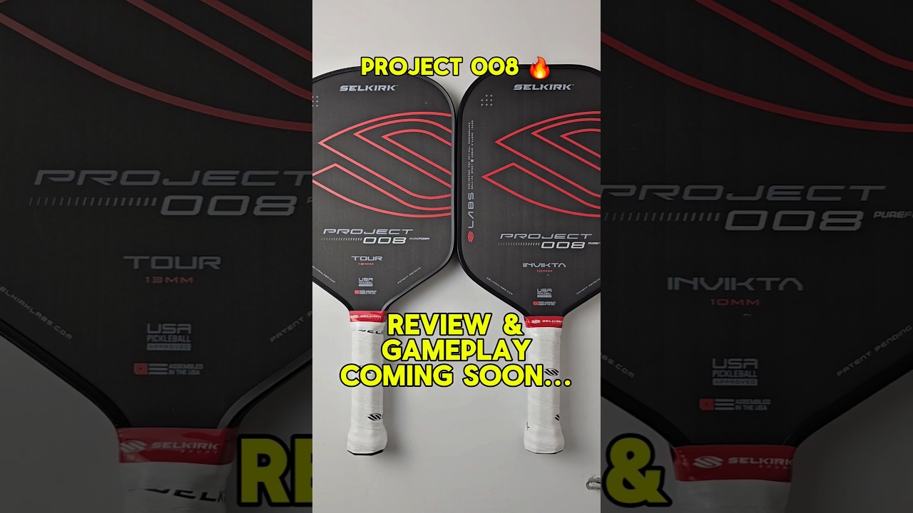 Project 008 🧊  |  Review and Gameplay coming soon... #Selkirk #pickleball #pickleballpaddle #008