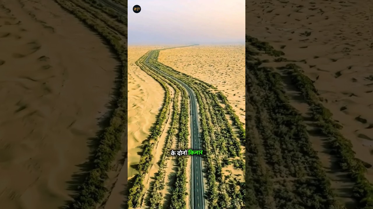 China Grew Forest In The Desert To Protect its Highway 🛣️ | China Desert Highway | 