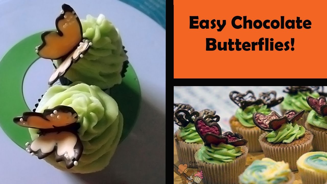Chocolate butterflies! | Easy Chocolate Decorations| Cakes For Dayz