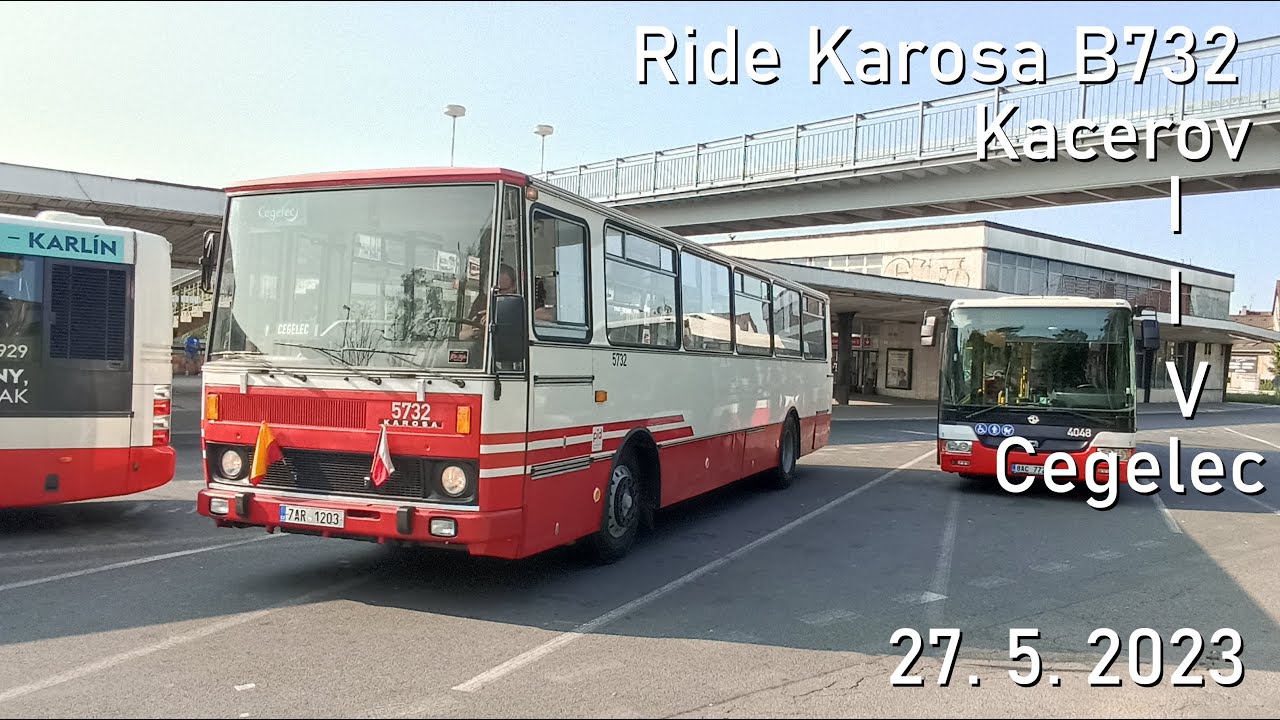 Ride Bus Karosa B732 in Prague, Kacerov to Cegelec
