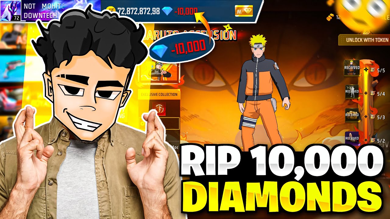RIP 10,000 Diamonds 😱 for Buying Naruto Bundle 🥷 by Playing Tournament 🤯 &mdash; Garena Free Fire