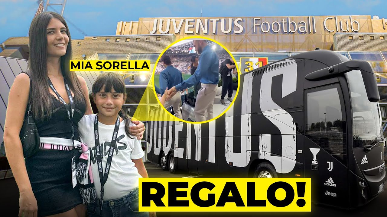 FACCIO INCONTRARE A MIA SORELLA DI 8 ANNI I GIOCATORI DELLA JUVENTUS! Il SUO SOGNO😍⚽️ #juventus 