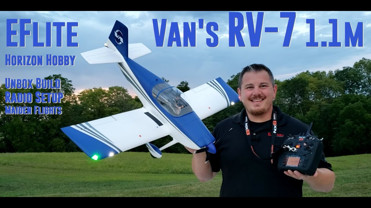 E-flite - Vans RV-7 1.1m - Unbox, Build, Radio Setup, & Maiden Flights