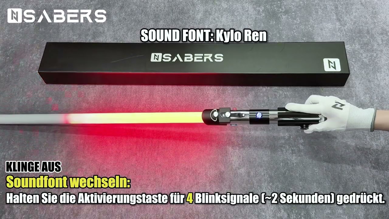 Vader SE Neopixel-Lichtschwert – Funktionen | Ein-Knopf-Bedienung | Nsabers