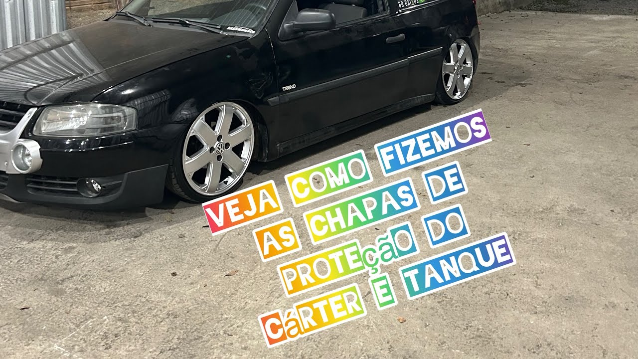 Chapa de prote&ccedil;&atilde;o do c&aacute;rter e c&acirc;mbio e tanque de combust&iacute;vel feitas aqui na mulltimec #golg4