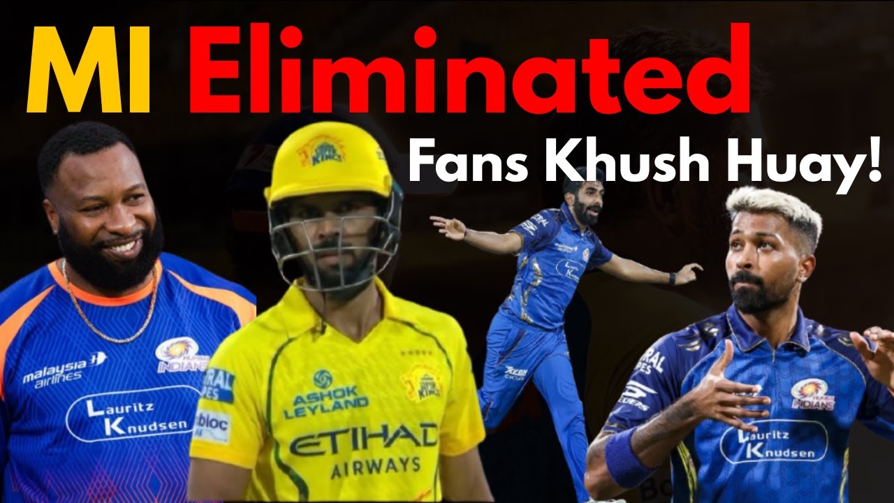 MI ELIMINATED, Gaikwad&rsquo;s Captain Knock Ends MI&rsquo;s Season I CSK vs MI Highlights