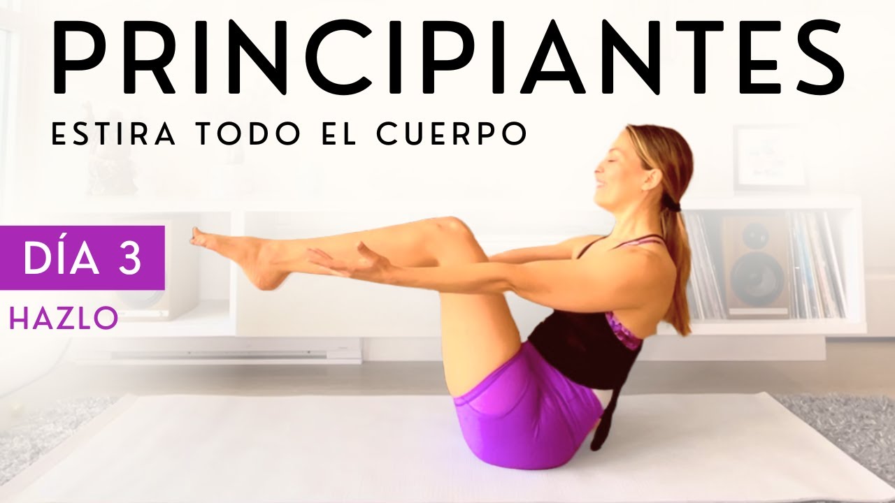 Clase de Yoga para Principiantes 10 Minutos | 5 Posturas de Yoga para Estirar Todo el Cuerpo - Día 3