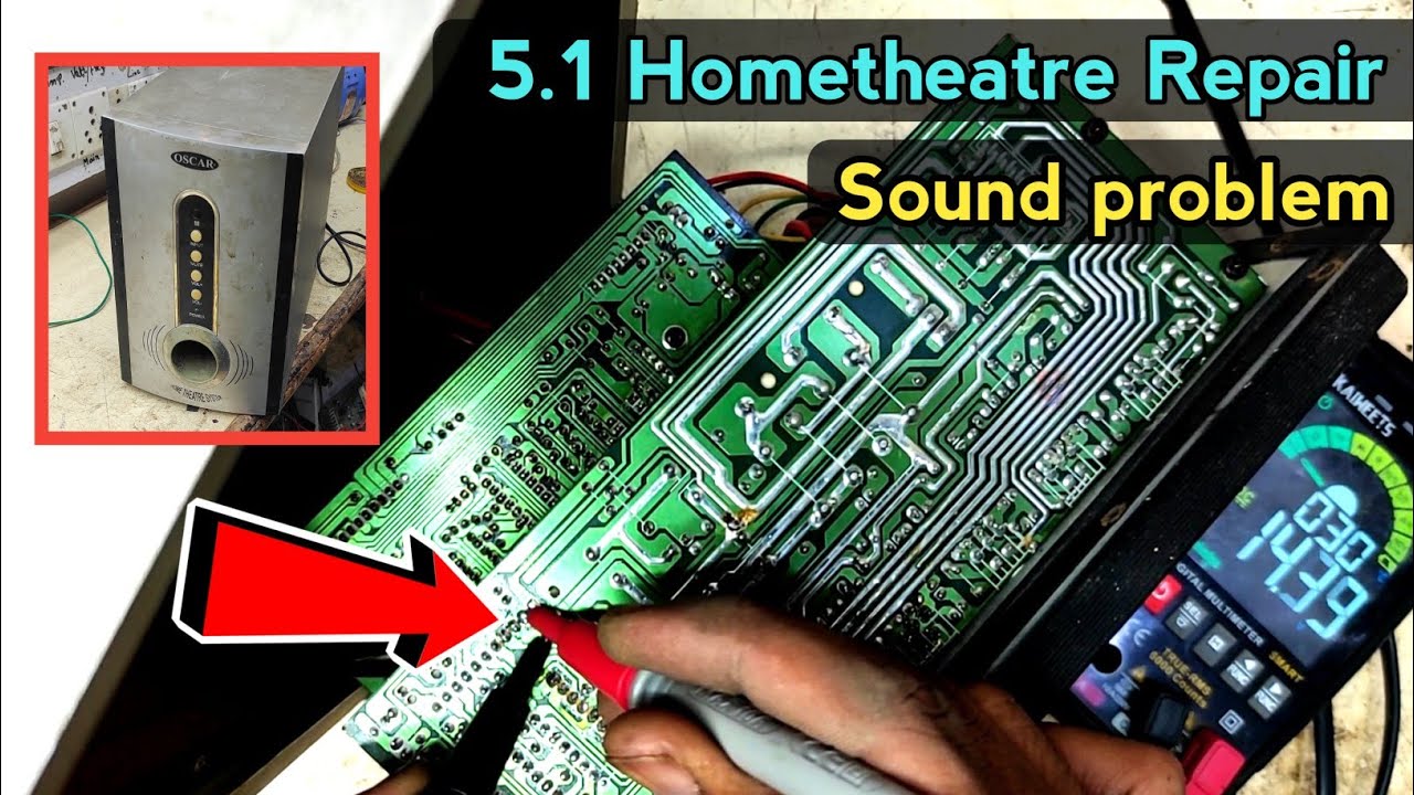 How to repair 5.1 Hometheatre | Sound problems Solutions..