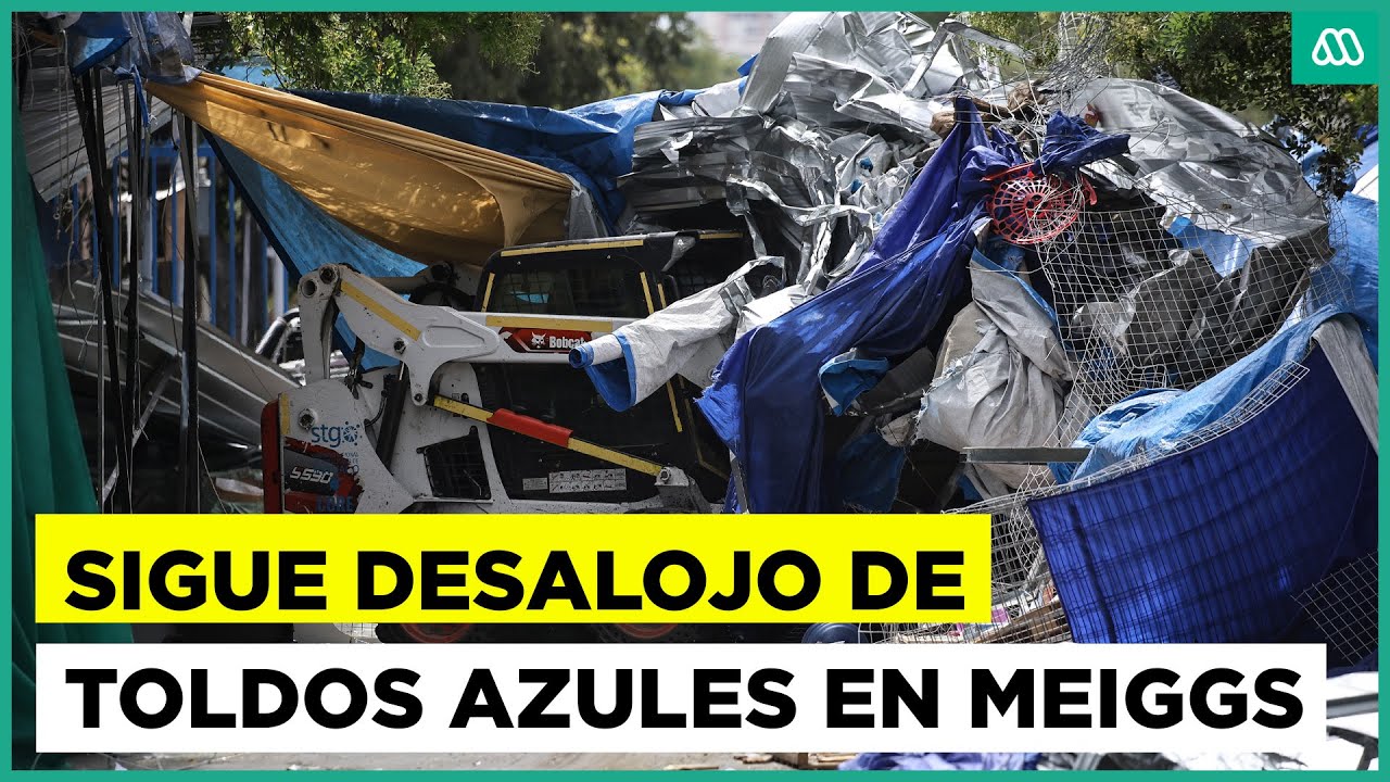 Continúa el desalojo de toldos azules en Barrio Meiggs