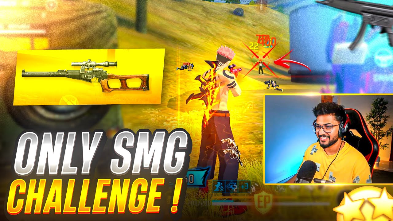 😳 Only SMG Challenge In Free Fire 🔥 Impossible Booyah - MBG ARMY
