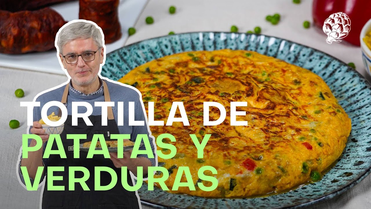 Tortilla paisana, la de patatas con verduras (y un poco de embutido) | EL COMIDISTA