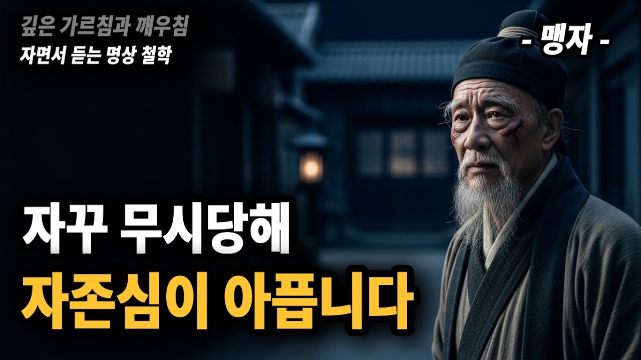 [수면유도] 60대 이후 사람들이 함부로 대할 때, 마음이 먼저 무너진 건 아닙니다 (맹자 35분 연속듣기)┃자존감┃무시당함┃노후인간관계