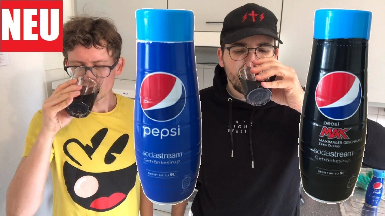 Pepsi Sodastream Sirup im Sorten-Test: Klassisch vs Pepsi Max - Wo man es kaufen kann!