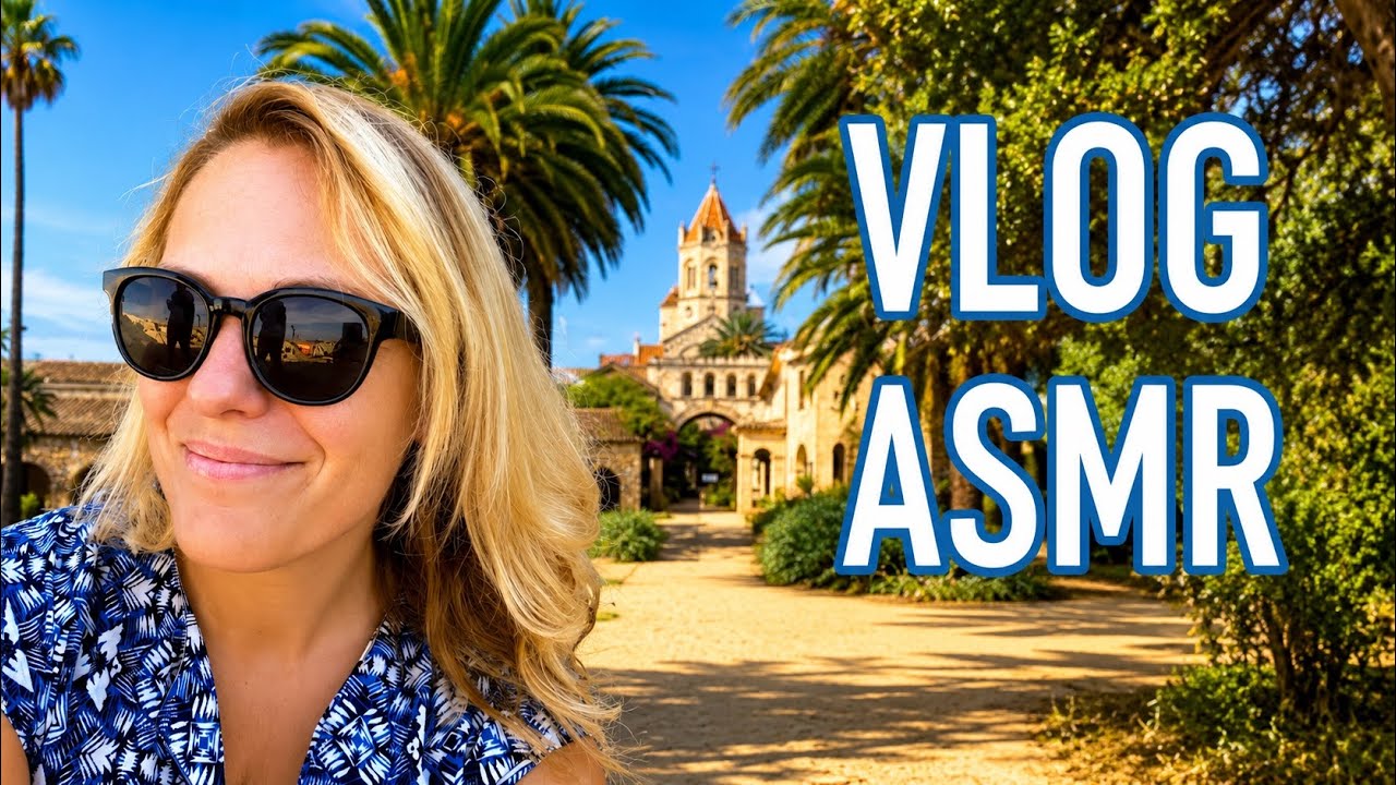 ASMR FR 🏝️ Vlog ASMR - Je t'emmène avec moi sur l'Île de St Honorat (chuchotement proche micro)