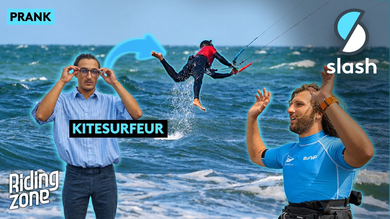 Prank : On pi&egrave;ge un cours de kitesurf avec un pro !