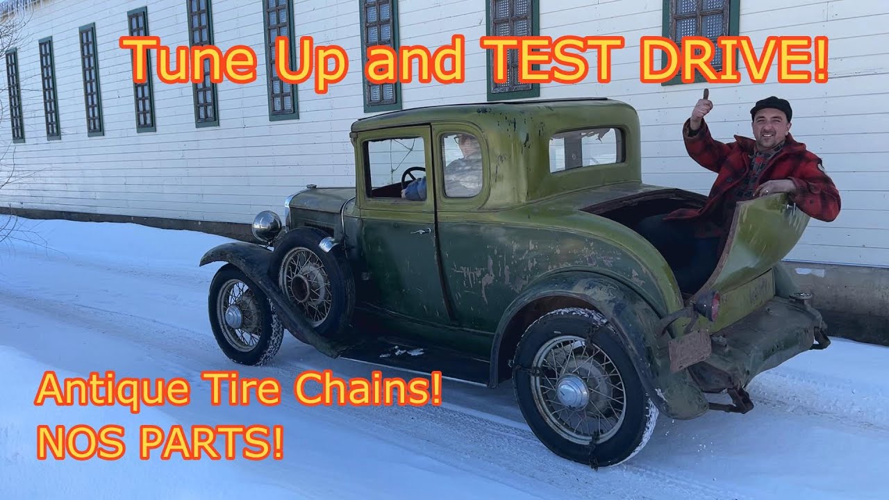 Gravel in the Gas Tank?? Will it Run...BETTER? 1931 Chevrolet Coupe Tune Up and Test Drive!