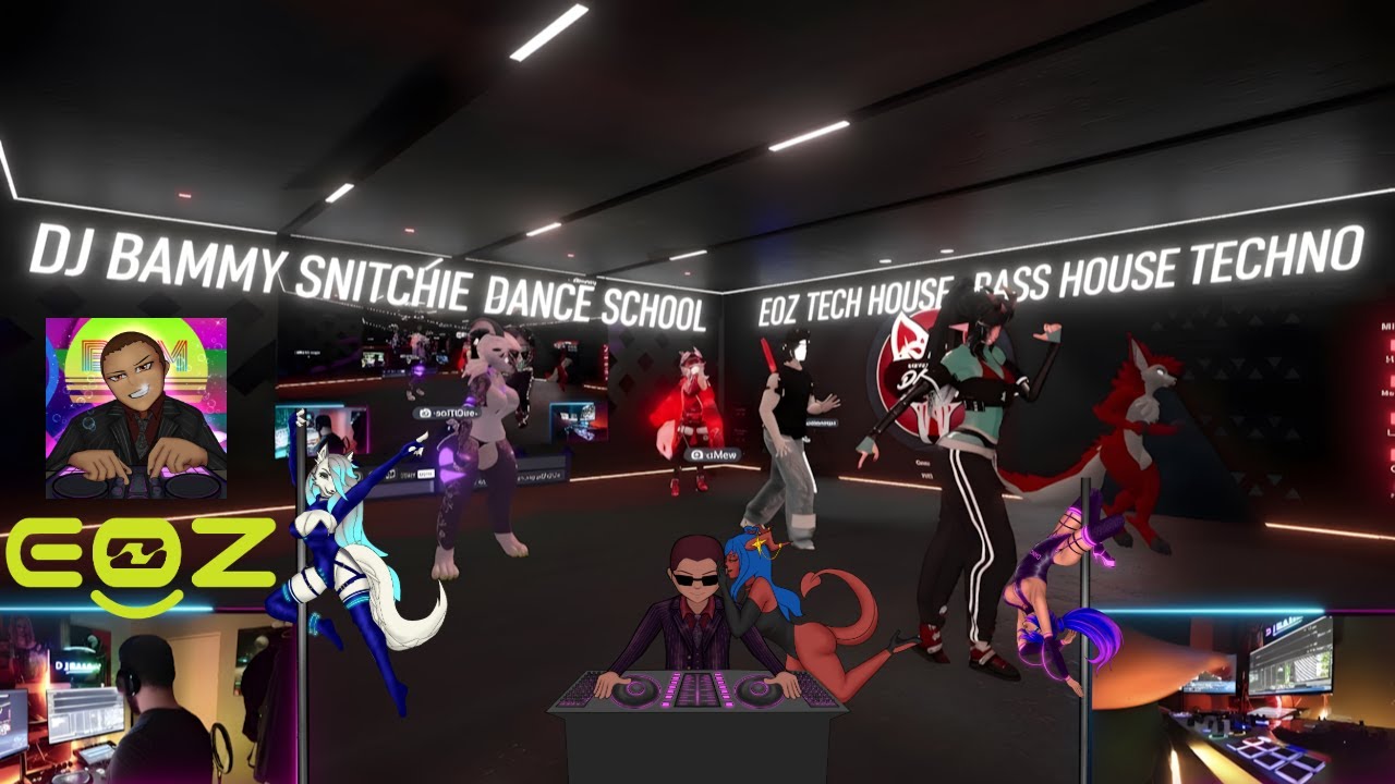DJ BAMMY SNITCHIE DANCE SCHOOL @eozvr  | LESSON 3: VRCHAT TECH HOUSE, BASS HOUSE & TECHNO