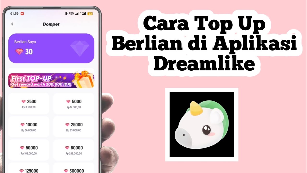 [UPDATE] Cara Top Up di Dreamlike | Cara Top Up Berlian di Aplikasi Dreamlike