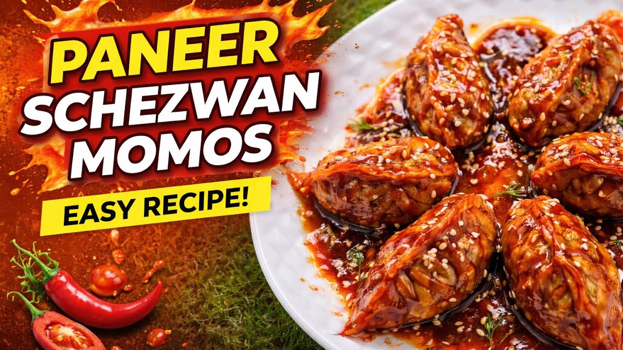 Paneer Schezwan Momos but make it PAN FRIED #youtube #momoslover #youtubeshorts #recipe #ytshorts 
