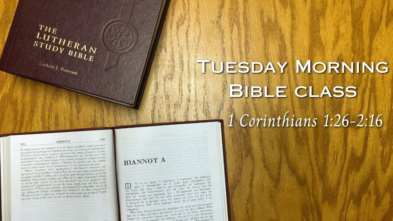 Tuesday Morning Bible Class - 1/27/26