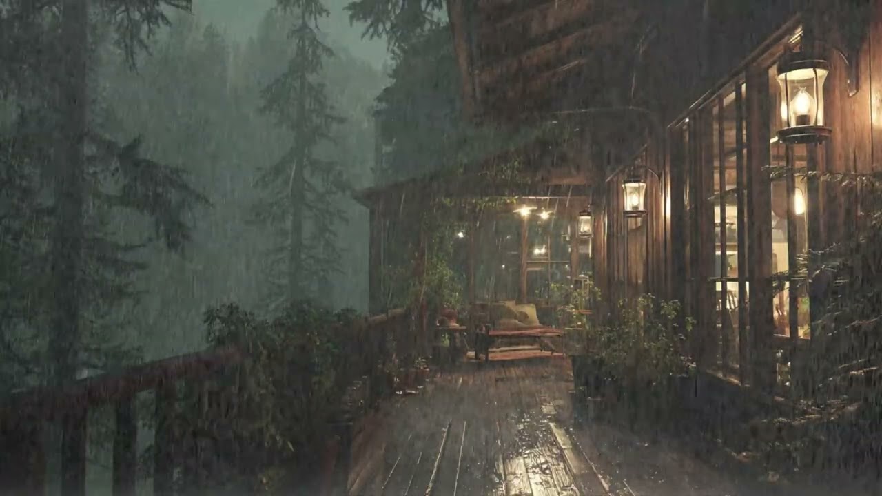 Insomnia Relief 🌙 Heavy Rain & Thunderstorm Sounds for Deep Sleep