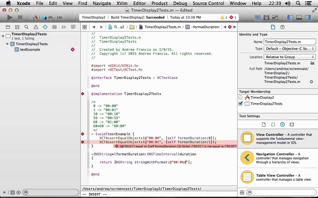 Scrivere una semplice funzione usando test automatici