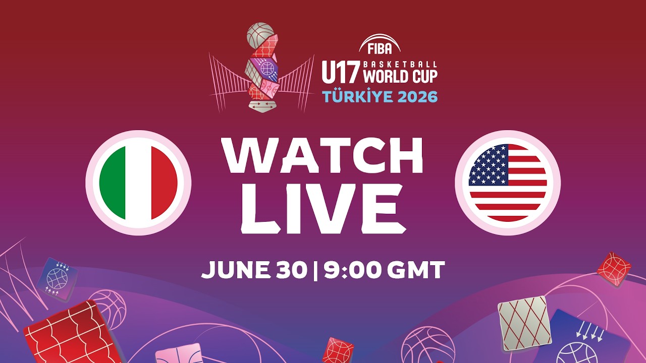 LIVE - Italy v USA | FIBA U17 Basketball World Cup 2026 | Group Phase